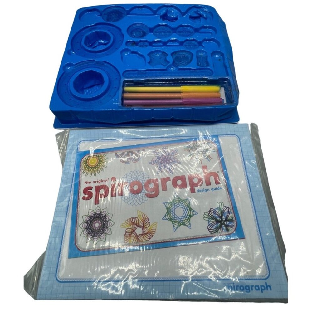 spirograph design guide art set includes direction paper 8 pens 13 designs READ
